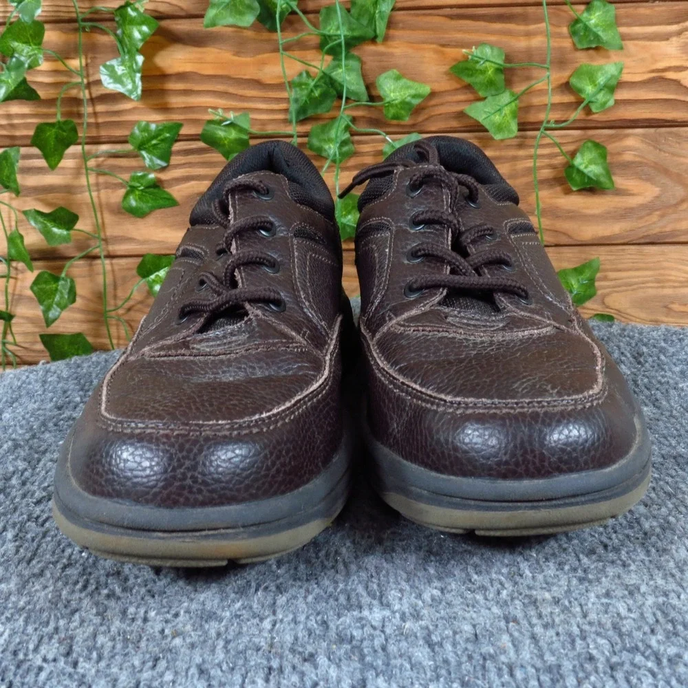 Earth Spirit Dennis Mens Oxford Shoes Size 8.5 Wide Walking Work Brown Leather
